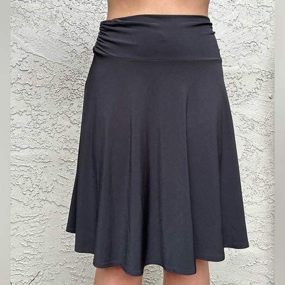 Vintage Y2k Black Ruched Midi Fairy Skirt - Picture 5 of 10